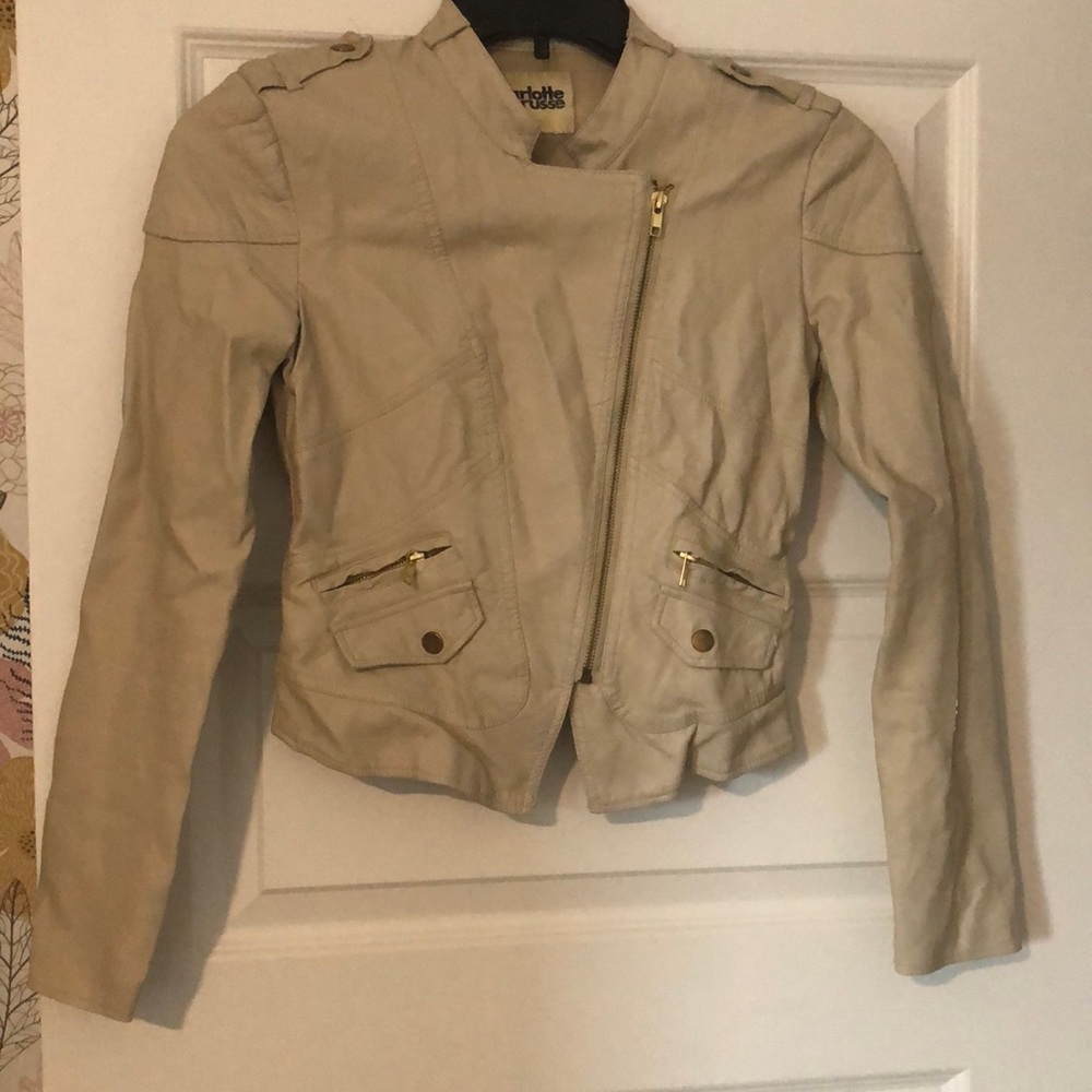 Leather look jacket